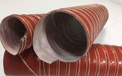Which kind of material does a flame retardant hose require