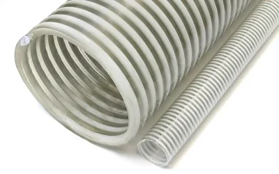High temperature and sunlight affects plastic hose on its property